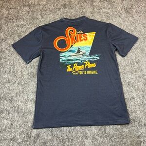 PAPER PLANES ROC NATION CLOUD SURF FRENCH TERRY TOP TEE SAPPHIRE Size S